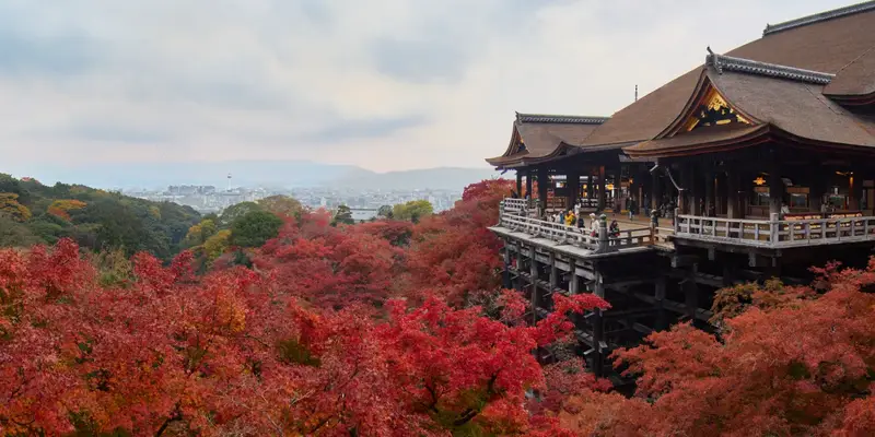 京都：紅葉の清水寺